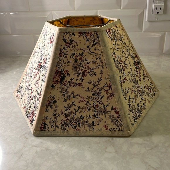unmarked Other - Vintage floral fabric cottagecore lampshade 14” diameter and 7” tall